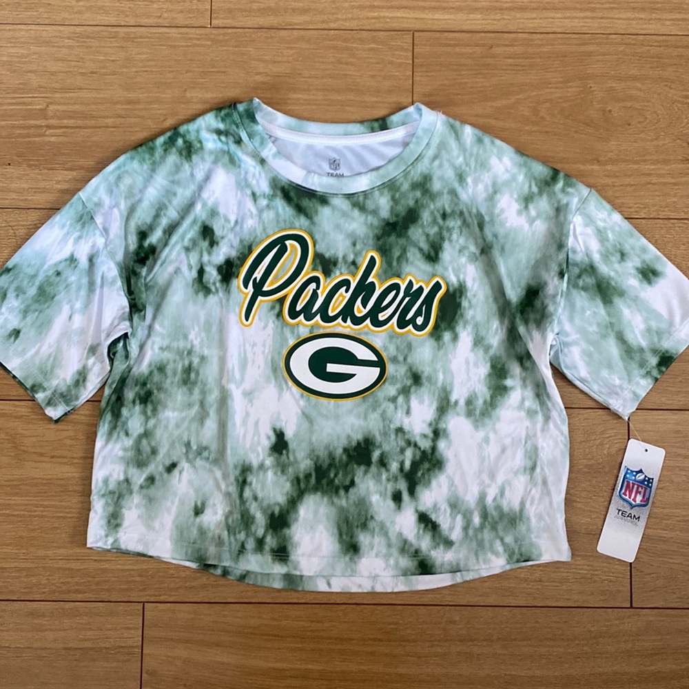 Green Bay Packers - Girl’s Cropped Short-Sleeve